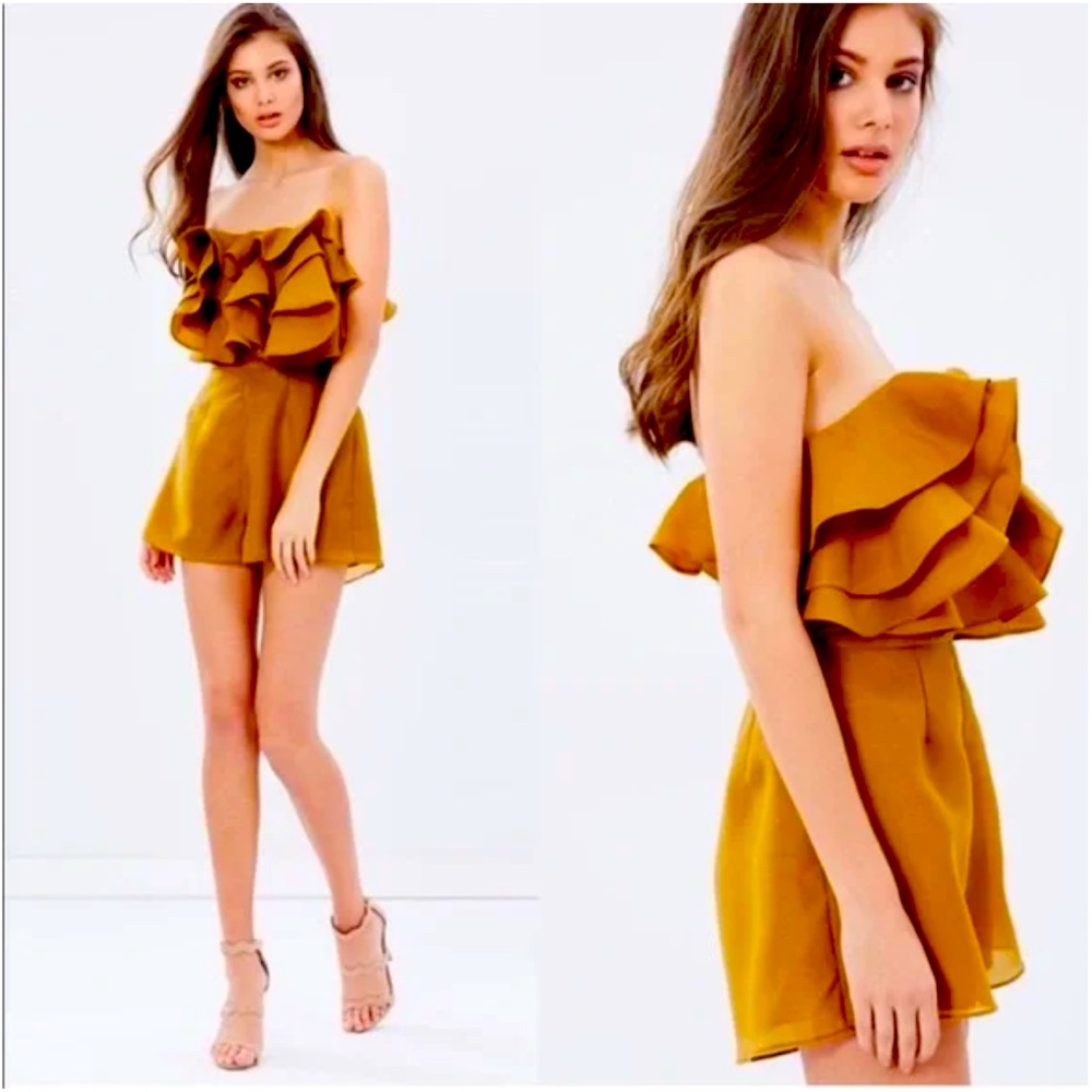 Keepsake the Label Lost Lover Playsuit Amber NWT - Picture 3 of 11